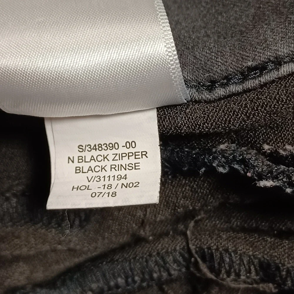 Old Navy Jeggings Girls 14 Black‎ Ballerina Black Rinse Zipper Faux Pocket Pants